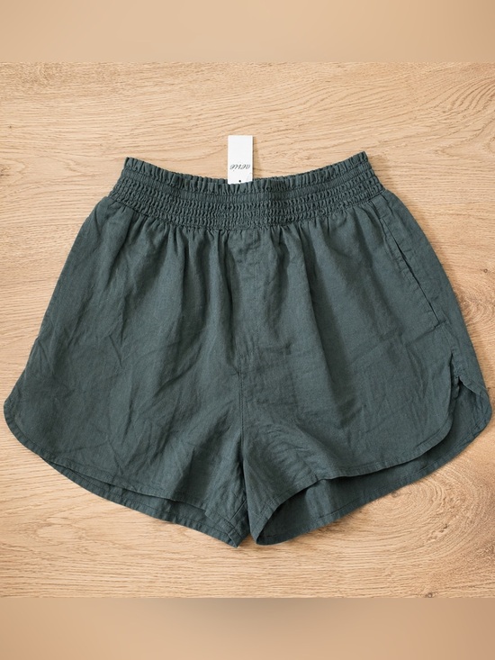 aerie Pants - Aerie Happiest Flirty Short Cotton Gauze Shorts Olive Green NWT Small